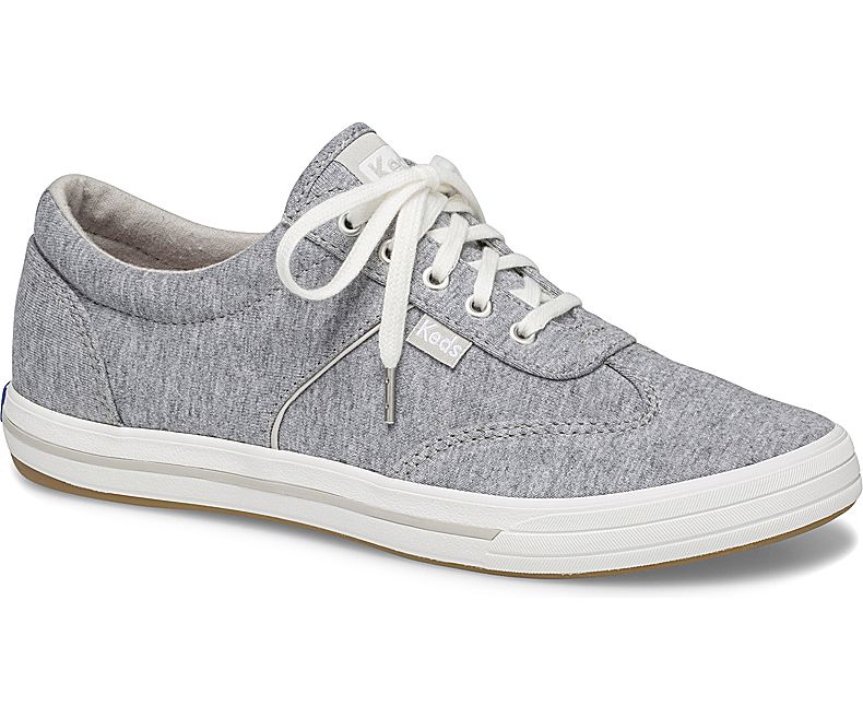 Keds Womens Deep Grey Lace Up Shoes - Keds Courty Jersey 083CWQSAZ